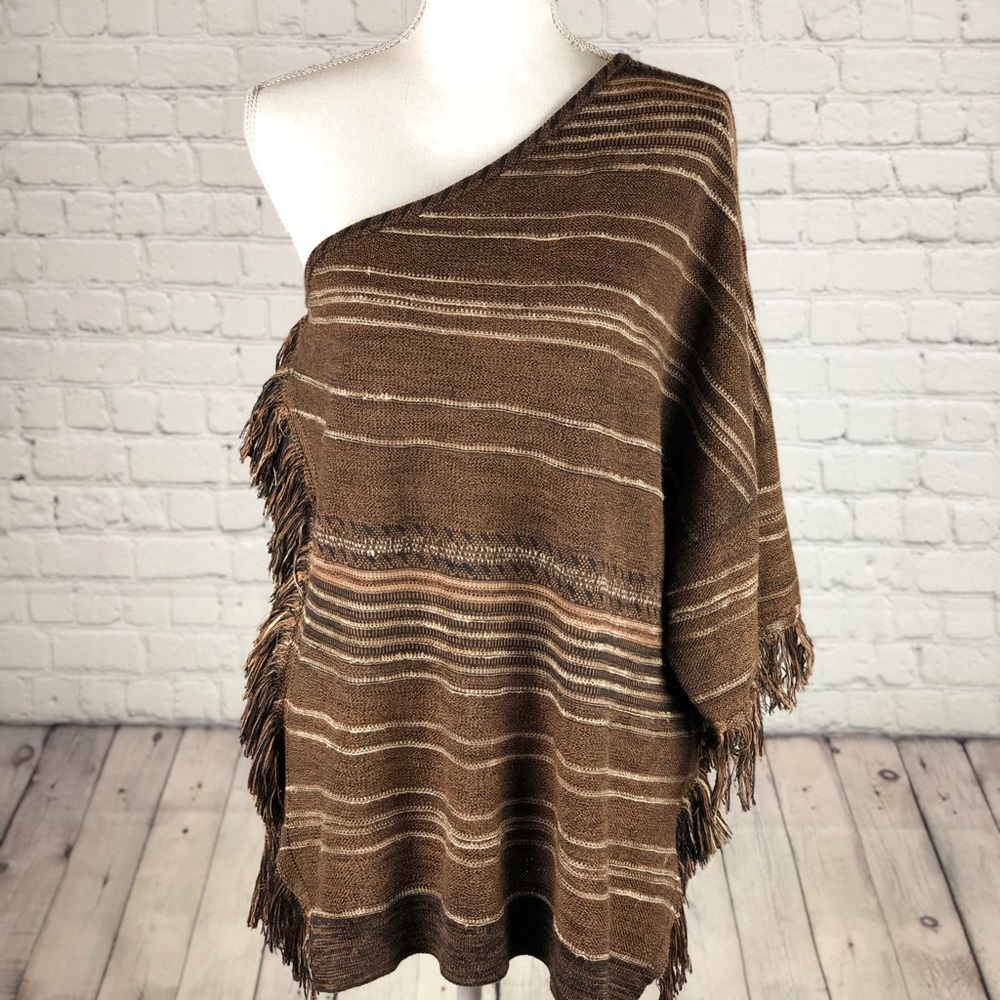 Rare Purple label Ralph Lauren one shoulder striped blouse